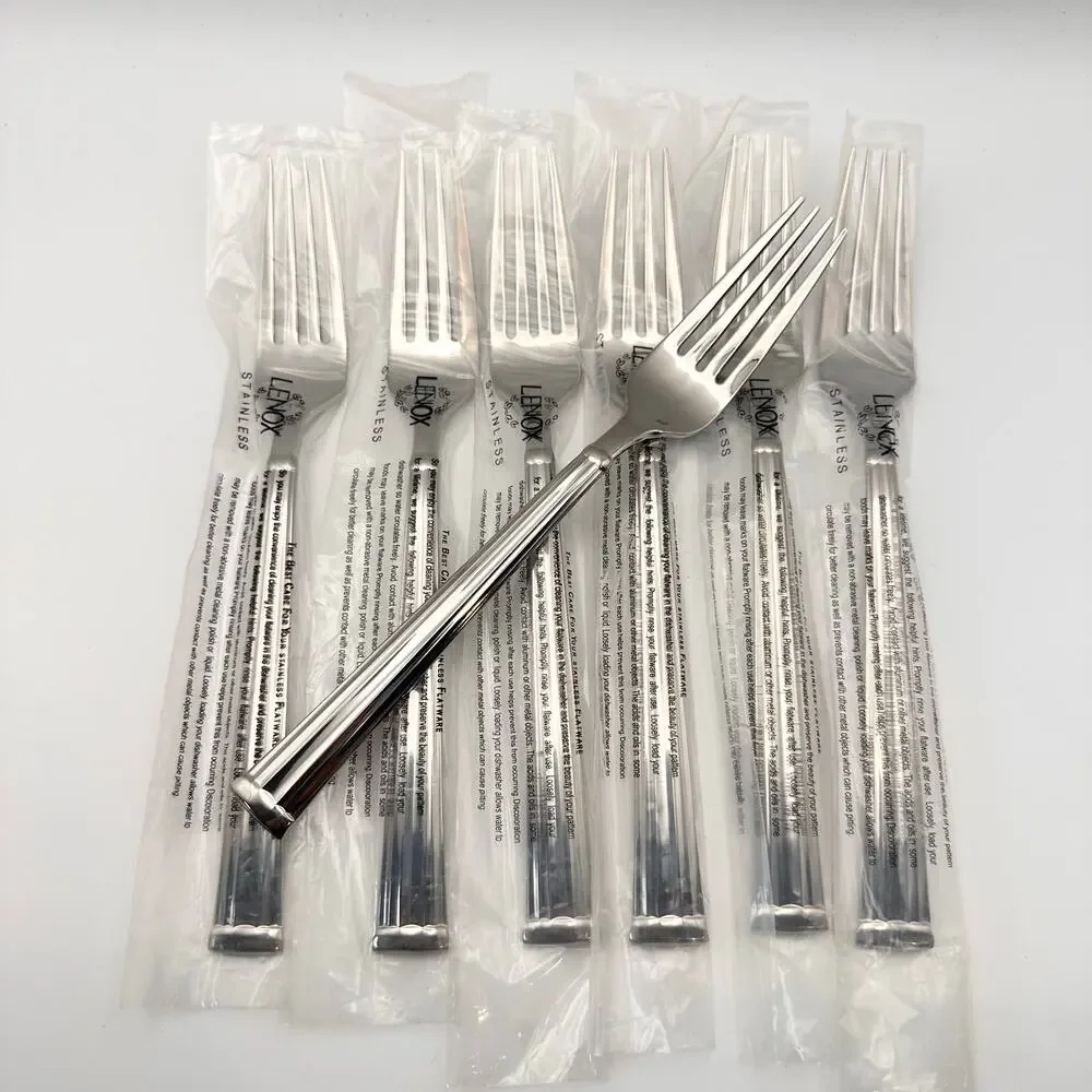 Lenox Stainless Vietnam Lanford New Dinner Forks Set Flatware Replacement 7 Set